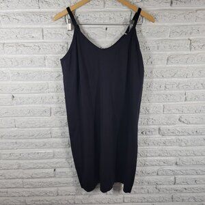 Torrid 4X Black Seamless Smoothing Slip Dress Scoop Neck Straps BLA107E